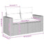2-personers havesofa med hynder polyrattan beige
