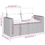 2-personers havesofa med hynder polyrattan beige