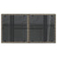 havebord med glastop 100x55x73 cm polyrattan grå