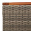 havebord 55x55x37 cm polyrattan og akacietræ grå