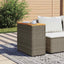 havesidebord med trætop 58x27,5x55 cm polyrattan grå