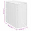 havesidebord med trætop 58x27,5x55 cm polyrattan grå