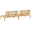 midtermoduler 2 stk. til pallesofa massivt akacietræ
