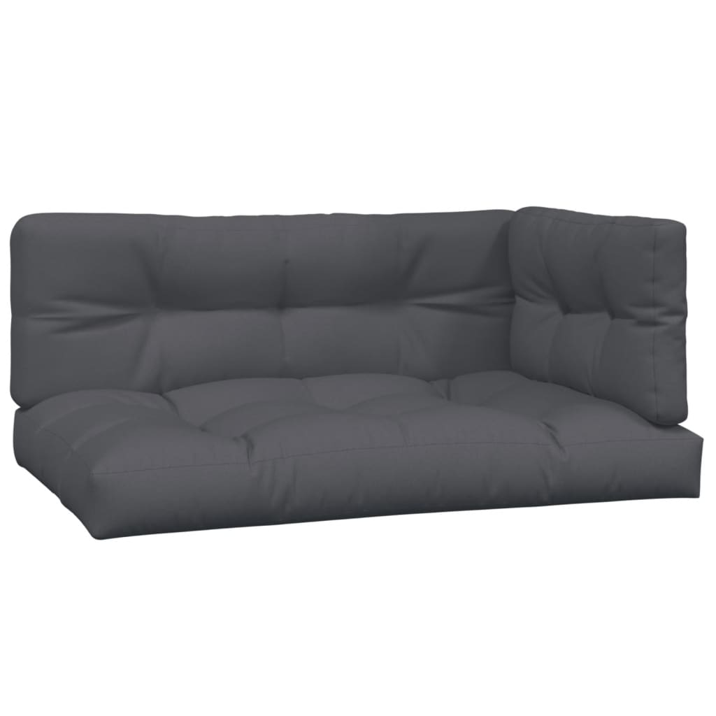 hjørnemoduler til pallesofa 2 stk. med hynder massivt akacietræ