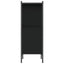 bogreol 72x28x77,5 cm konstrueret træ sort