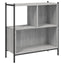 bogreol 72x28x77,5 cm konstrueret træ grå sonoma-eg
