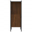 bogreol 72x28x77,5 cm konstrueret træ brun egetræsfarve