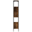 bogreol 76x33x188,5 cm 5 hylder konstrueret træ røget eg