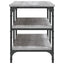 skobænk 100x38,5x49 cm konstrueret træ grå sonoma-eg
