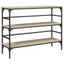 konsolbord 100x32x75 cm konstrueret træ sonoma-eg