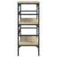 konsolbord 100x32x75 cm konstrueret træ sonoma-eg