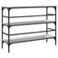 konsolbord 100x32x75 cm konstrueret træ grå sonoma-eg