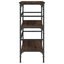 konsolbord 100x32x75 cm konstrueret træ brun egetræsfarve