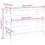 konsolbord 100x32x75 cm konstrueret træ brun egetræsfarve