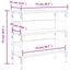 konsolbord 75x32x75 cm konstrueret træ røget egetræsfarve