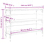 konsolbord 100x32x75 cm konstrueret træ grå sonoma-eg