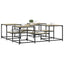 sofabord 121x121x40 cm konstrueret træ sonoma-eg