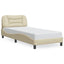 sengeramme uden madras Hvar 90x190 cm stof cremefarvet