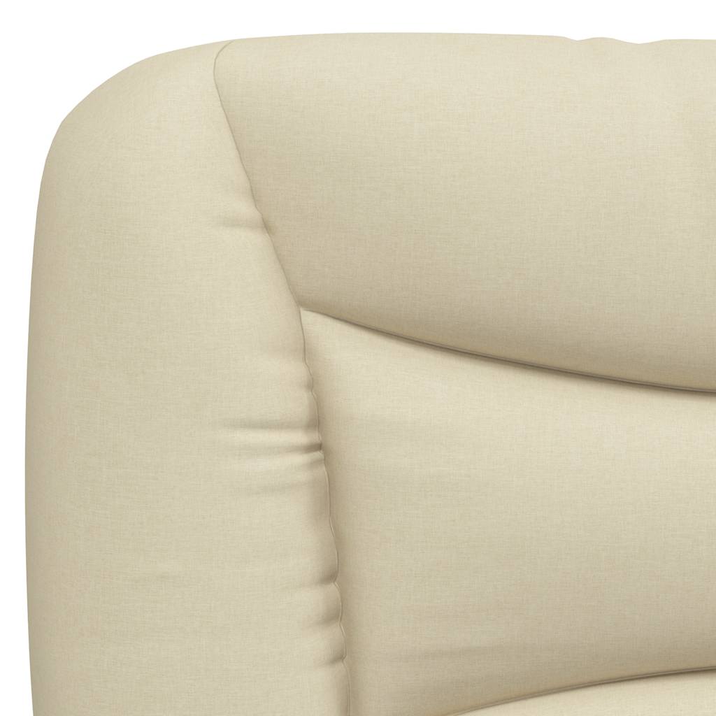 sengeramme uden madras Hvar 90x190 cm stof cremefarvet