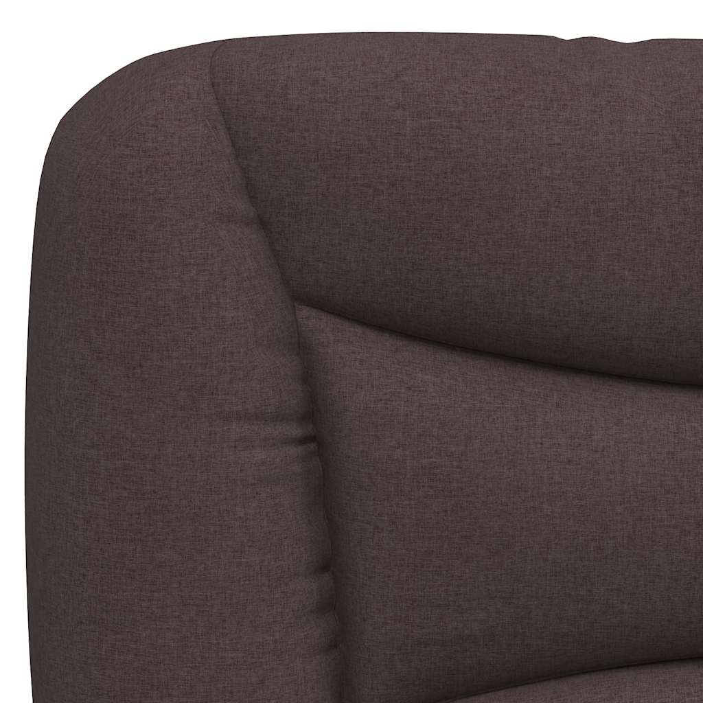 sengeramme uden madras Hvar 160x200 cm stof mørkebrun