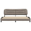 sengeramme uden madras Hvar 200x200 cm stof gråbrun