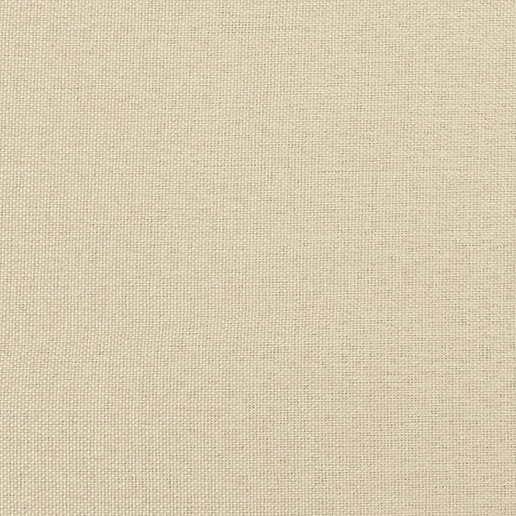 seng med madras Hvar 90x190 cm stof cremefarvet