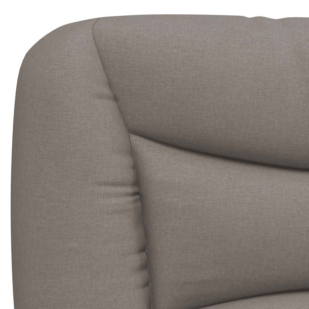 seng med madras Hvar 200x200 cm stof gråbrun