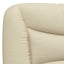 sengeramme med LED uden madras Hvar 90x190 cm stof cremefarvet