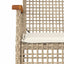 spisebordssæt til haven 5 dele med hynder polyrattan beige