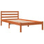 sengeramme uden madras 90x190 cm massivt fyrretræ gyldenbrun