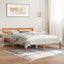 sengeramme uden madras 120x190 cm massivt fyrretræ gyldenbrun