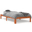 sengeramme uden madras 90x190 cm massivt fyrretræ gyldenbrun