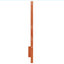 sengegavl 135 cm massivt fyrretræ gyldenbrun