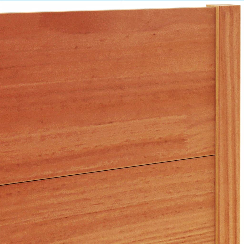 sengegavl 160 cm massivt fyrretræ gyldenbrun