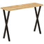 konsolbord med naturlig kant 105x33x76 cm massivt mangotræ