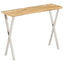 konsolbord med naturlig kant 105x33x76 cm massivt mangotræ