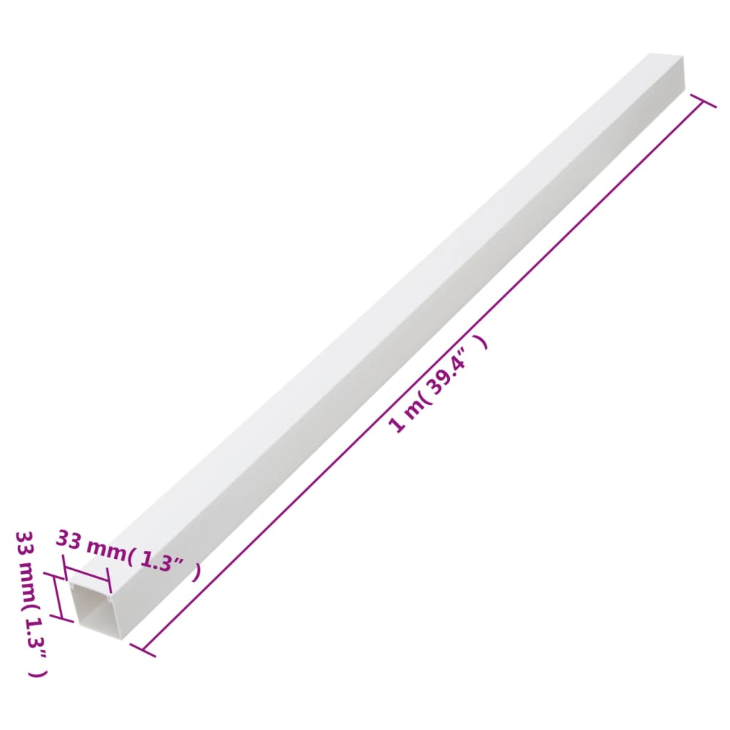 kabelkanaler 33x33 mm 10 m PVC