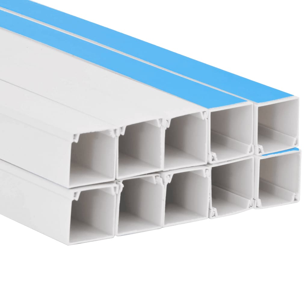 selvklæbende kabelkanal 15x10 mm 10 m PVC