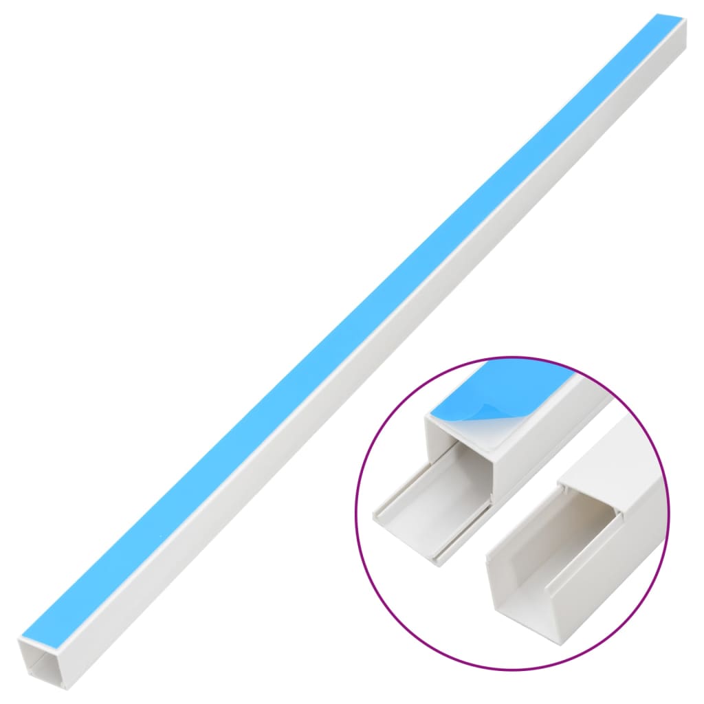 selvklæbende kabelkanal 20x10 mm 30 mm PVC