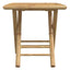 bistrostole 3 stk. foldbare med cremehvide hynder bambus
