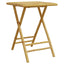 bistrostole 3 stk. foldbare med cremehvide hynder bambus