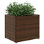 plantekasser 2 stk. 36x30x32 cm polyrattan brun
