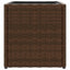 plantekasser 2 stk. 36x30x32 cm polyrattan brun