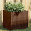 plantekasser 2 stk. 36x30x32 cm polyrattan brun