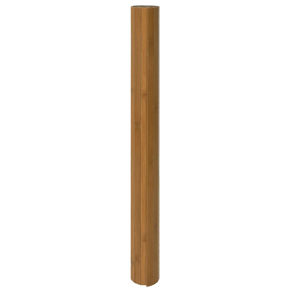 gulvtæppe 60x100 cm rektangulær bambus brun