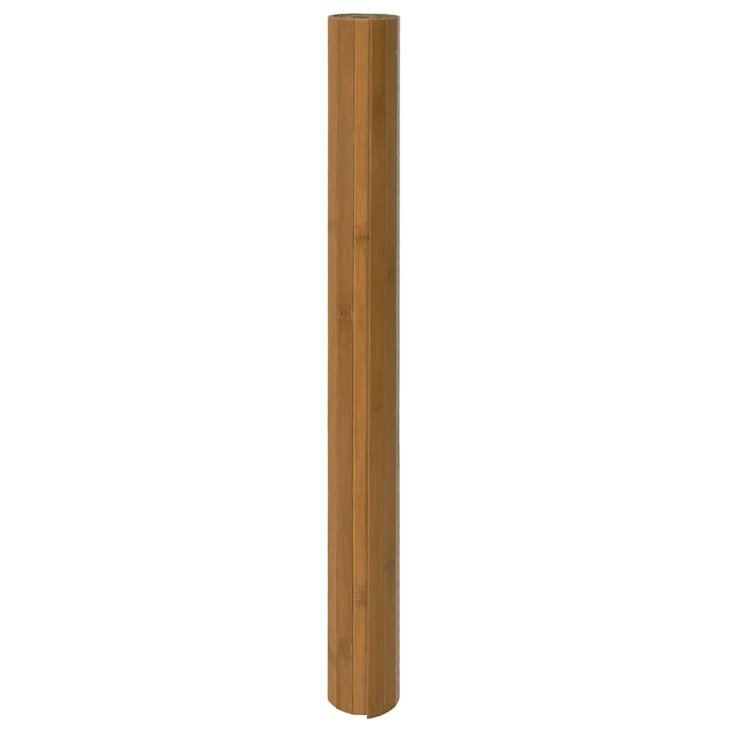 gulvtæppe 60x300 cm rektangulær bambus brun