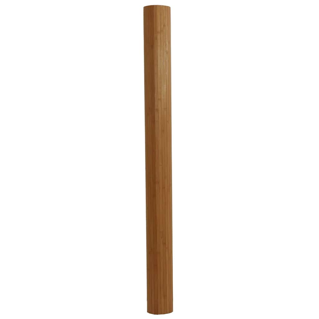 gulvtæppe 80x100 cm rektangulær bambus brun