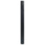 gulvtæppe 100x100 cm rektangulær bambus sort