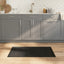 gulvtæppe 60x100 cm bambus sort