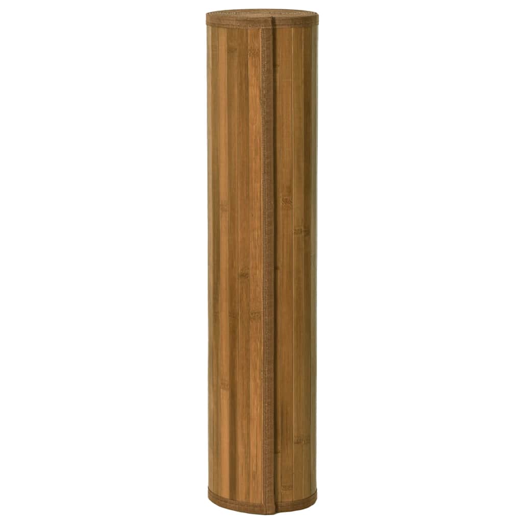 gulvtæppe 60x300 cm rektangulær bambus brun